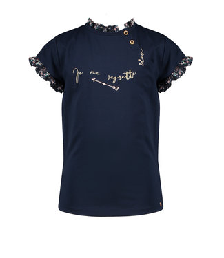 NoNo Meisjes t-shirt - Kimy - Marine blauw