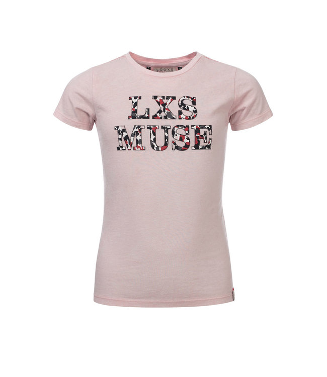 LOOXS 10sixteen Meisjes t-shirt - Bleek roze