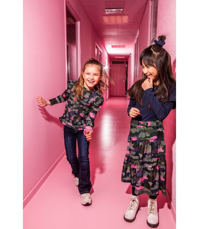 B.Nosy Meisjes rok lang - 3-laags - AOP warrior