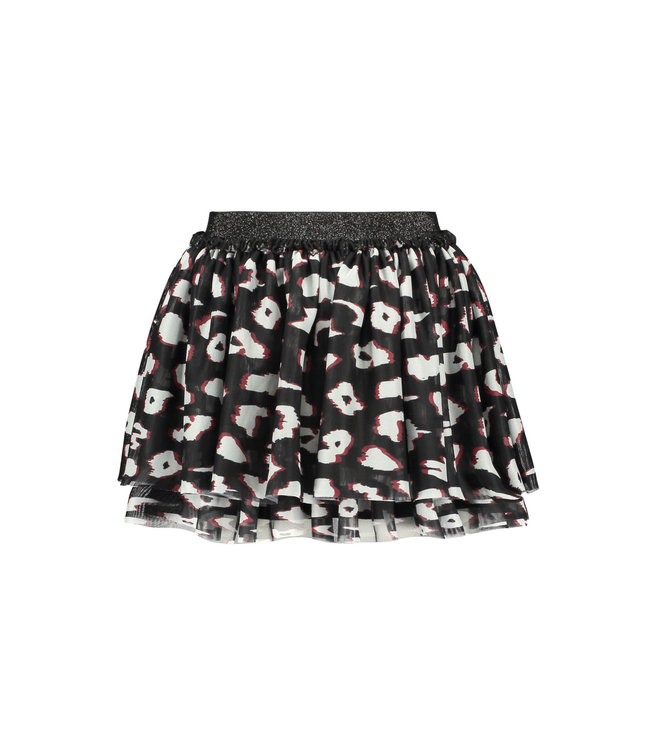 B.Nosy Meisjes rok - 2-laags met elastische boord - You leopard
