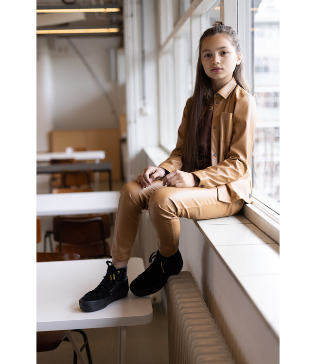 LEVV Meisjes broek - Rosina - Bruin caramel