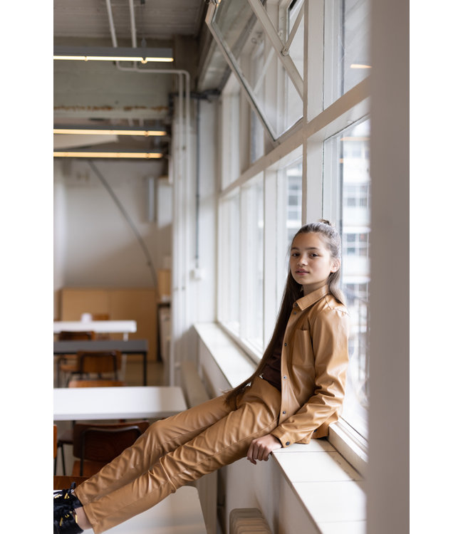 LEVV Meisjes broek - Rosina - Bruin caramel