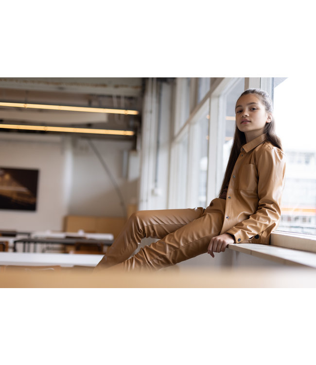 LEVV Meisjes broek - Rosina - Bruin caramel