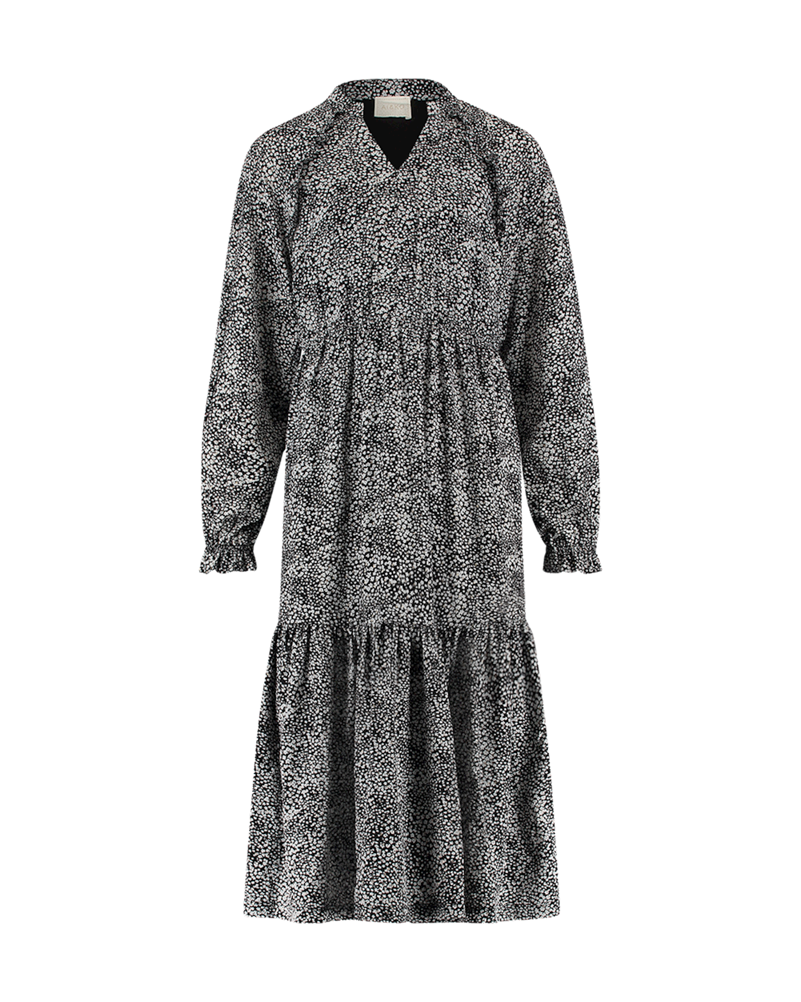 AI&KO Meisjes jurk - Angel - Zwart dessin 124010948