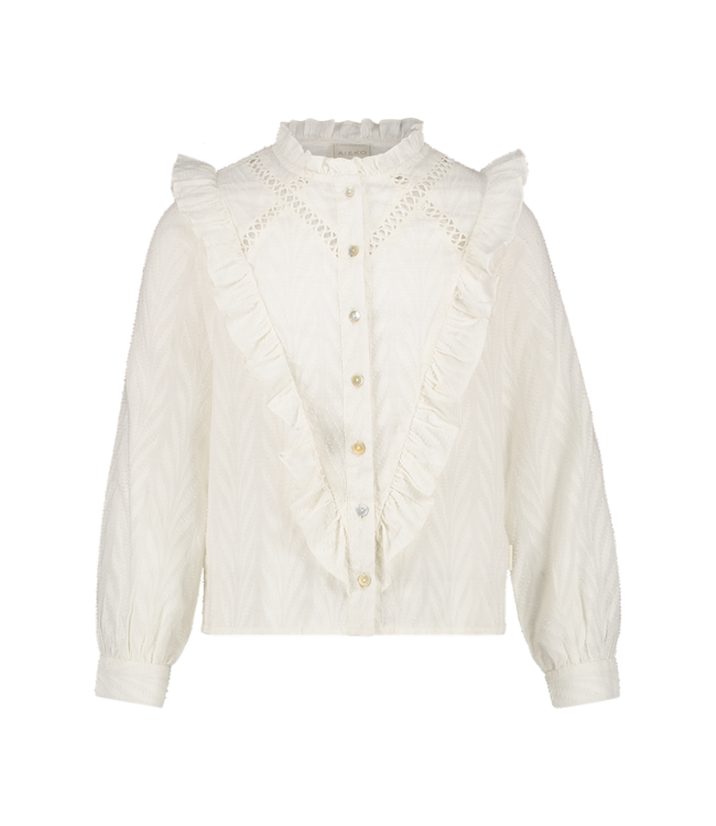 AI&KO Meisjes blouse - Isadora - Les blancs