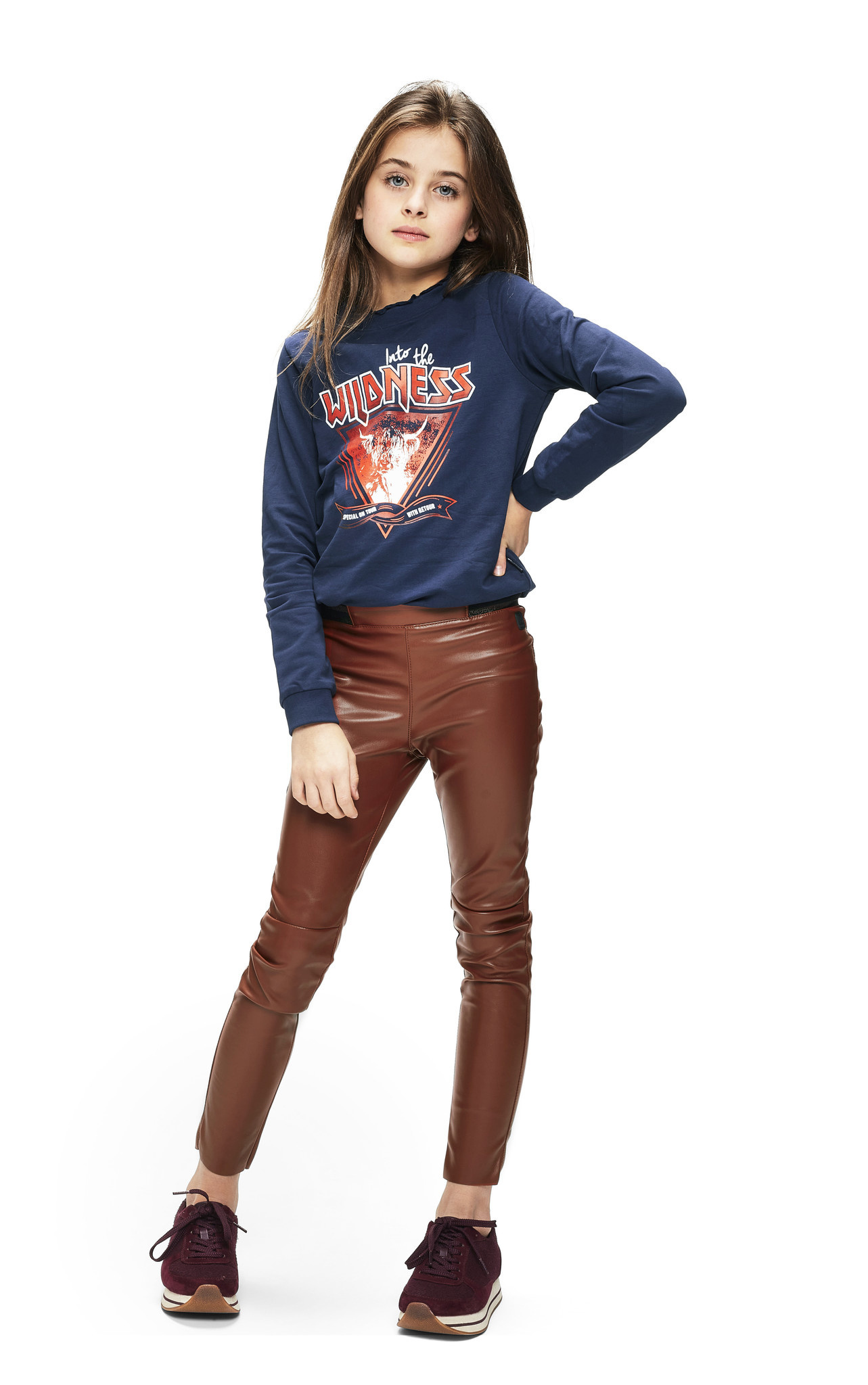 Retour Jeans Meisjes sweater - Eboni - Marine blauw afbeelding