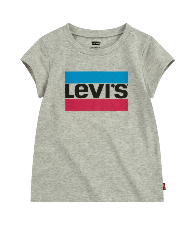 LEVI'S Meisjes t-shirt - Logo - Grijs