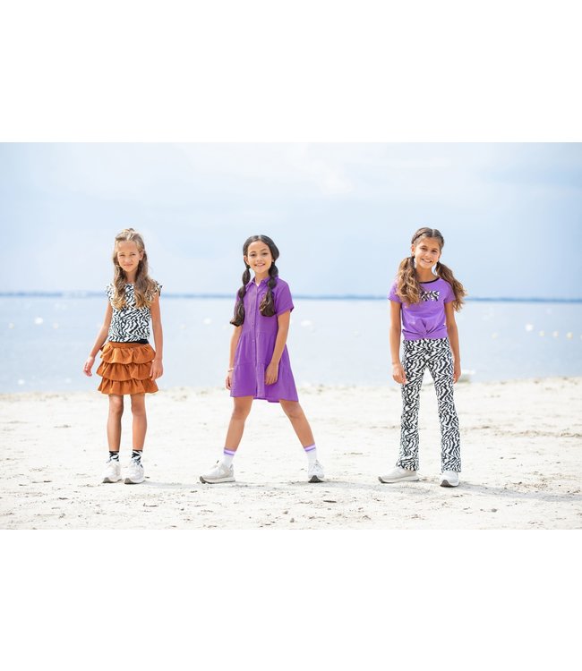 B.Nosy Meisjes top AOP - Zebra Banana