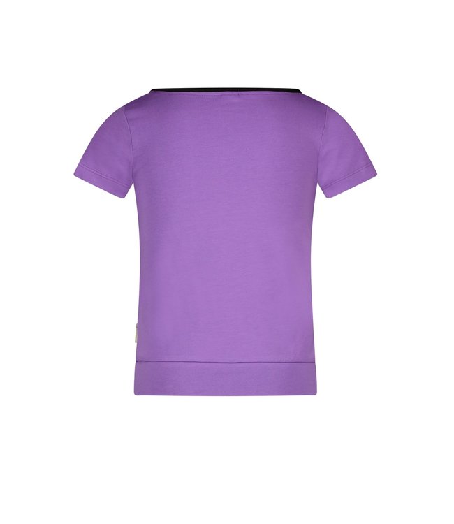 B.Nosy Meisjes t-shirt fancy artwork - Grape paars