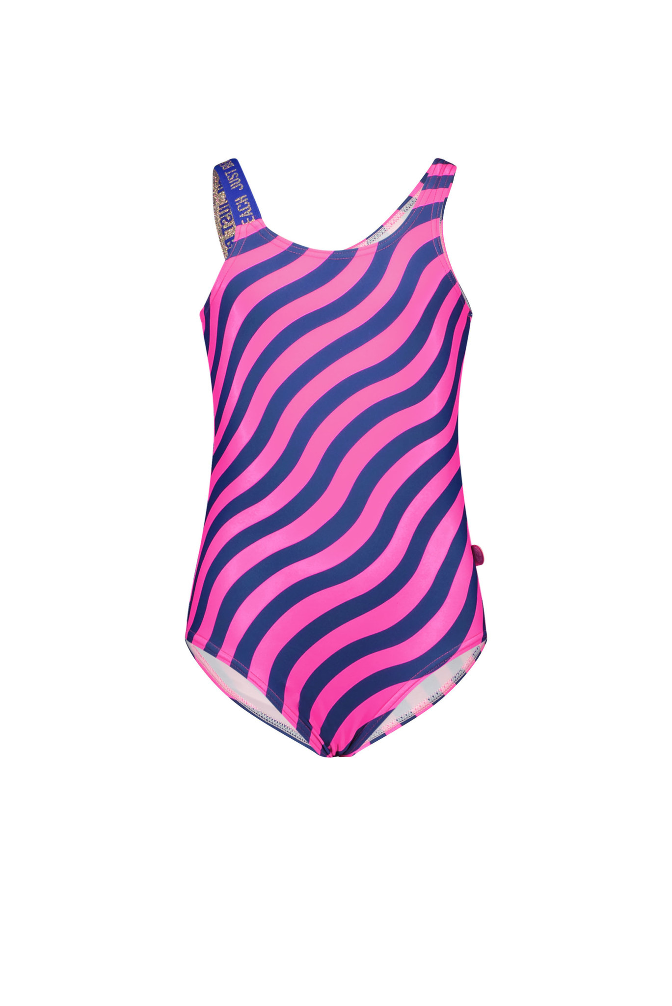 Just Beach Meisjes badpak - Wave roze kobalt afbeelding