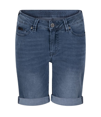 Indian Blue Jeans Jongens jeans short - Blauw grijs denim