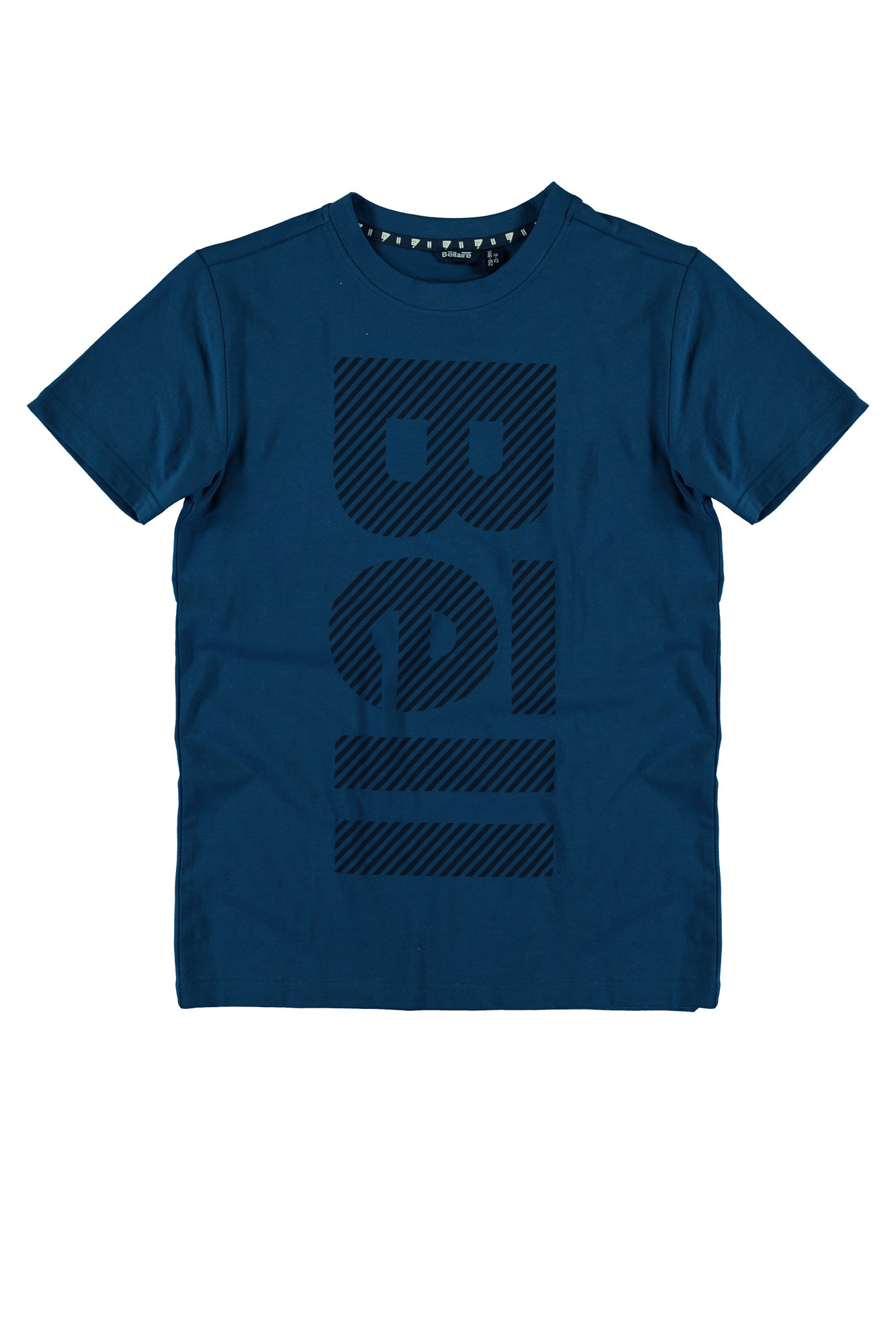 Bellaire jongens t-shirt met groot logo Blue Opal