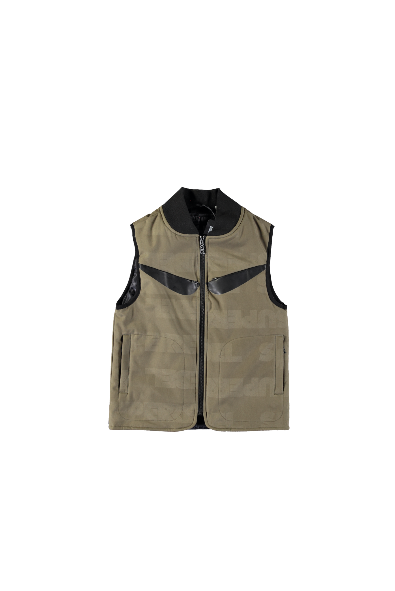 SUPERREBEL Jongens bodywarmer softshell Reef - Army groen afbeelding
