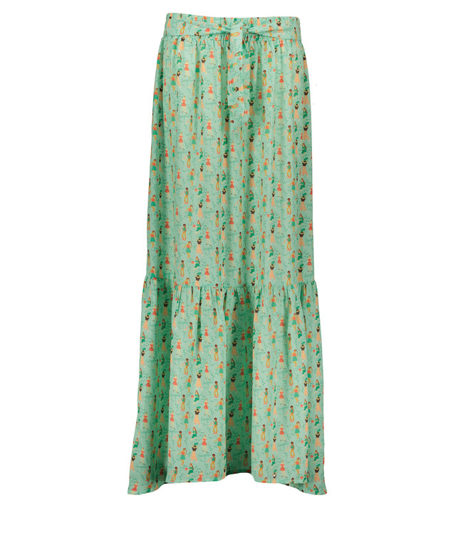 NoNo Meisjes - mom maxi rok Bodil Jane - Licht Jade