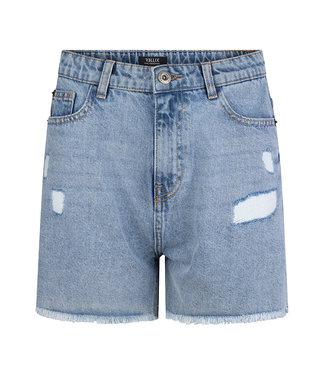 Rellix Meisjes jeans short - high waist - Light Denim