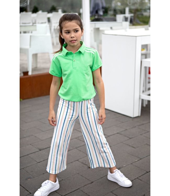 B.Nosy Meisjes cropped sweat top - Neon groen