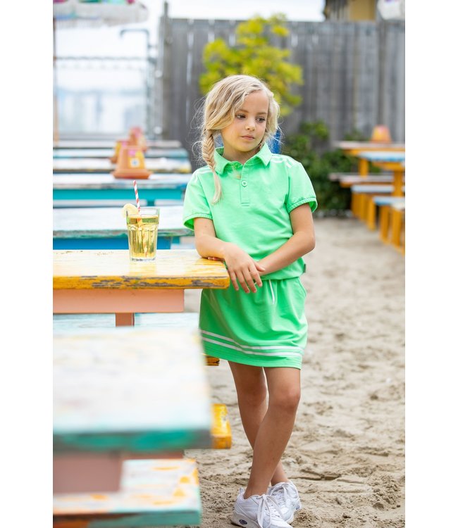 B.Nosy Meisjes cropped sweat top - Neon groen