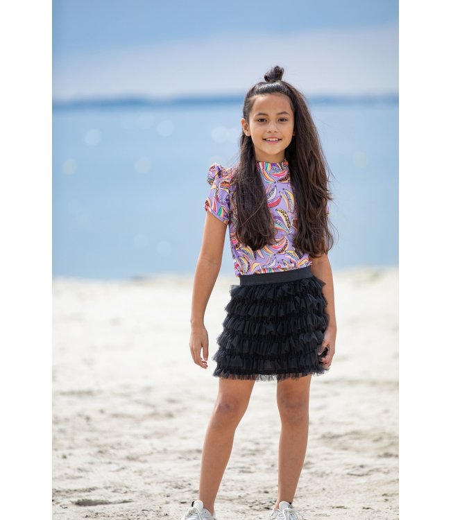 B.Nosy Meisjes blouse - Banana AOP