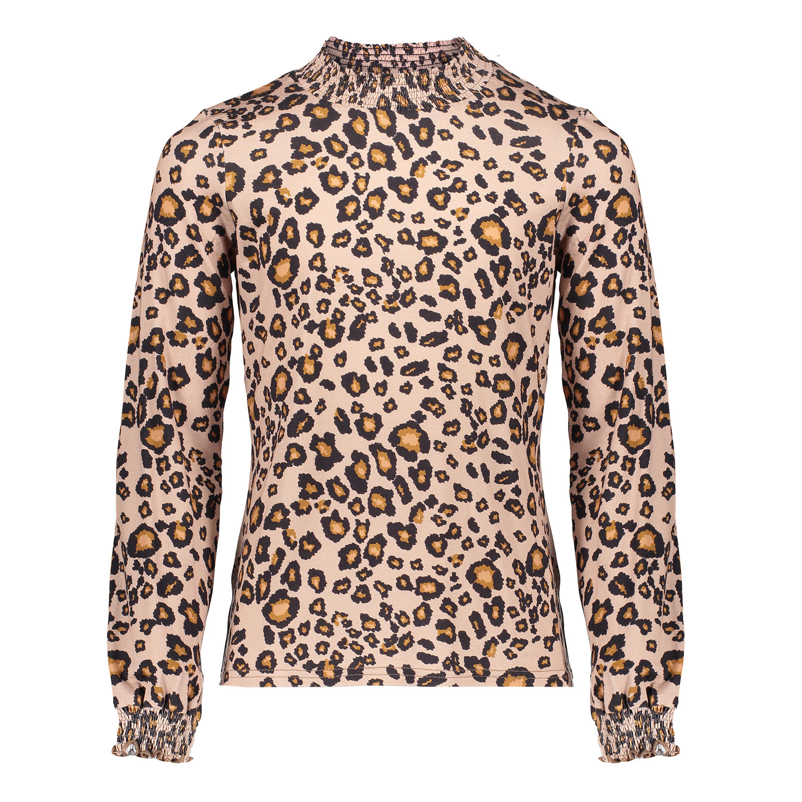 - blouse - Panter smock - / Zwart - merkmeisjeskleding.nl