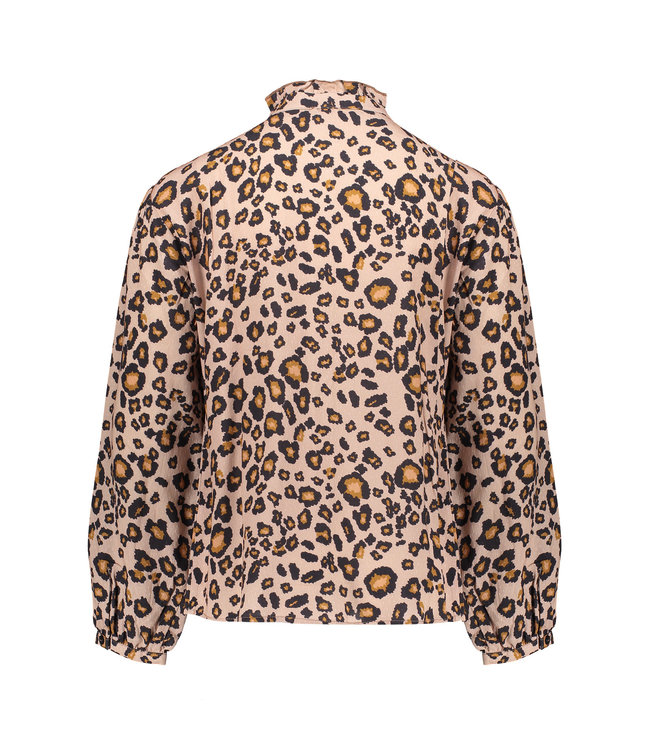 Geisha Meisjes top - Panter - Zand / Zwart