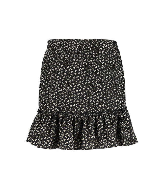 Geisha Meisjes rok - Bloem - Zwart / Zand