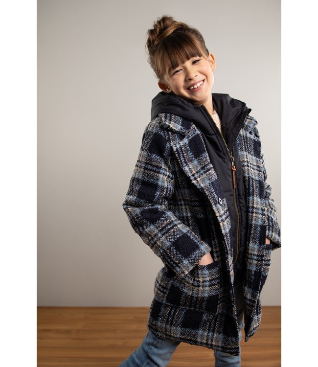 Like Flo Meisjes winterjas parka - Geruit