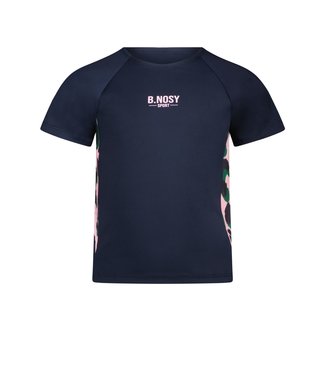 B.Nosy Meisjes shirt kort - Navy blauw