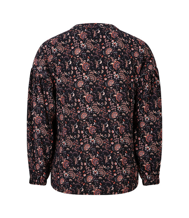 Indian Blue Jeans Meisjes shirt paisley - Zwart