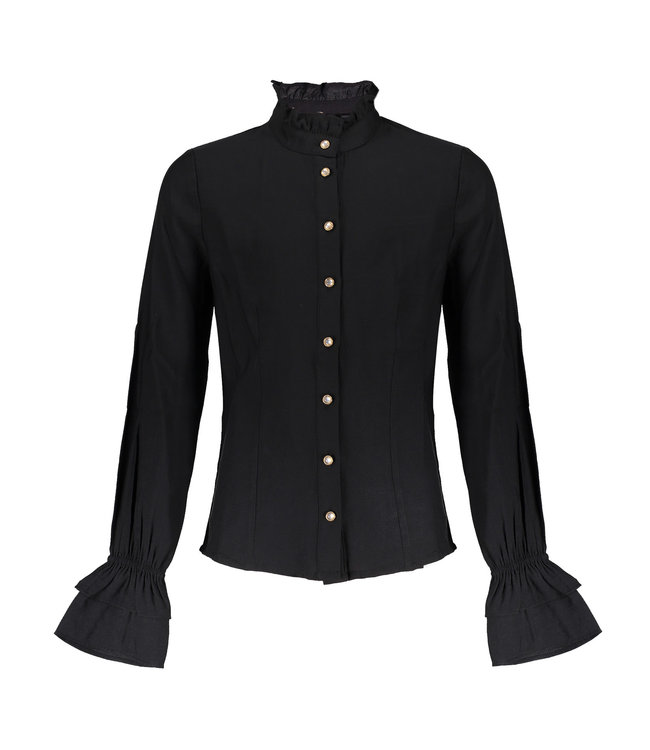 Frankie & Liberty Meisjes blouse - Fallon - Zwart