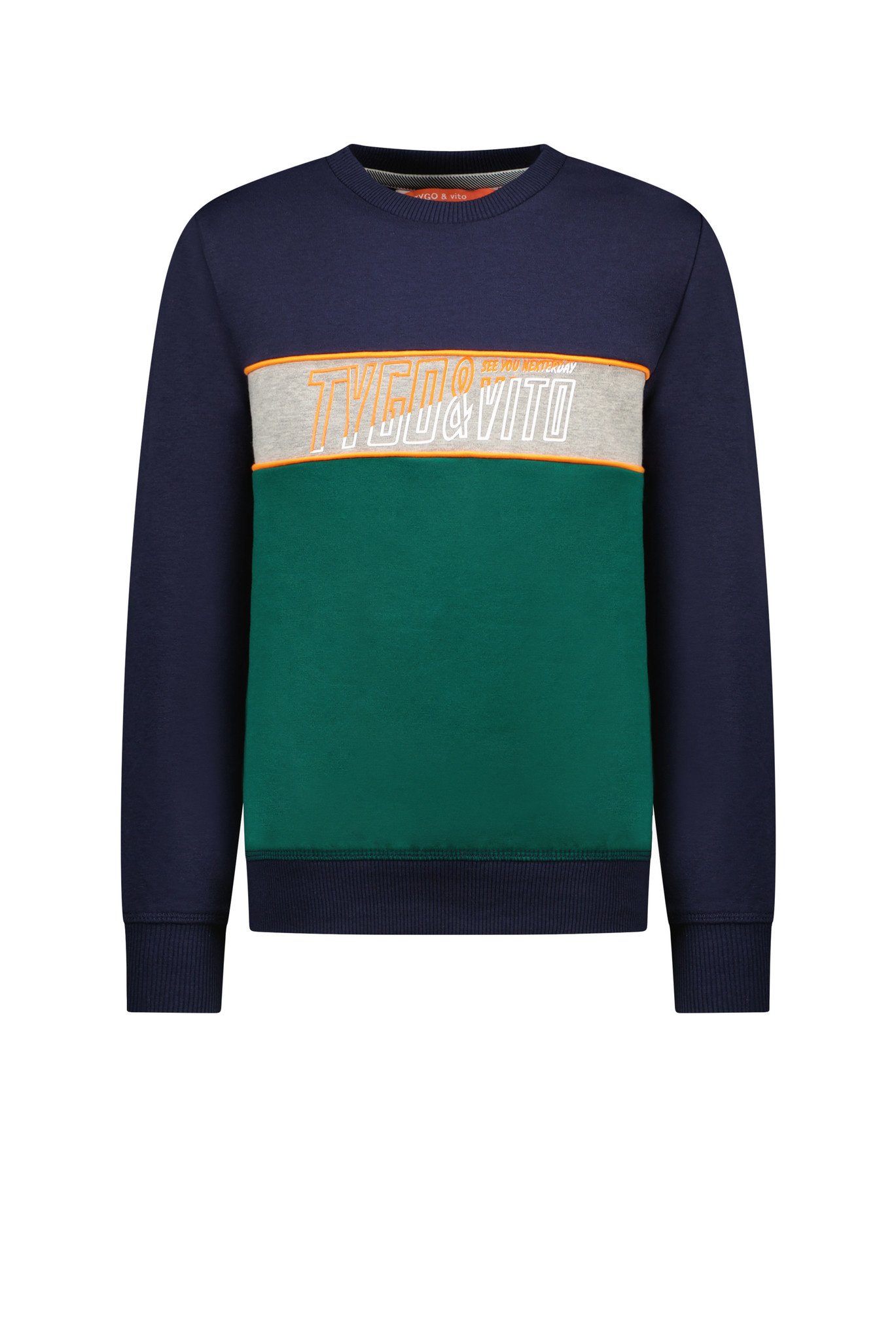 Tygo & Vito Jongens sweater - Storm Green