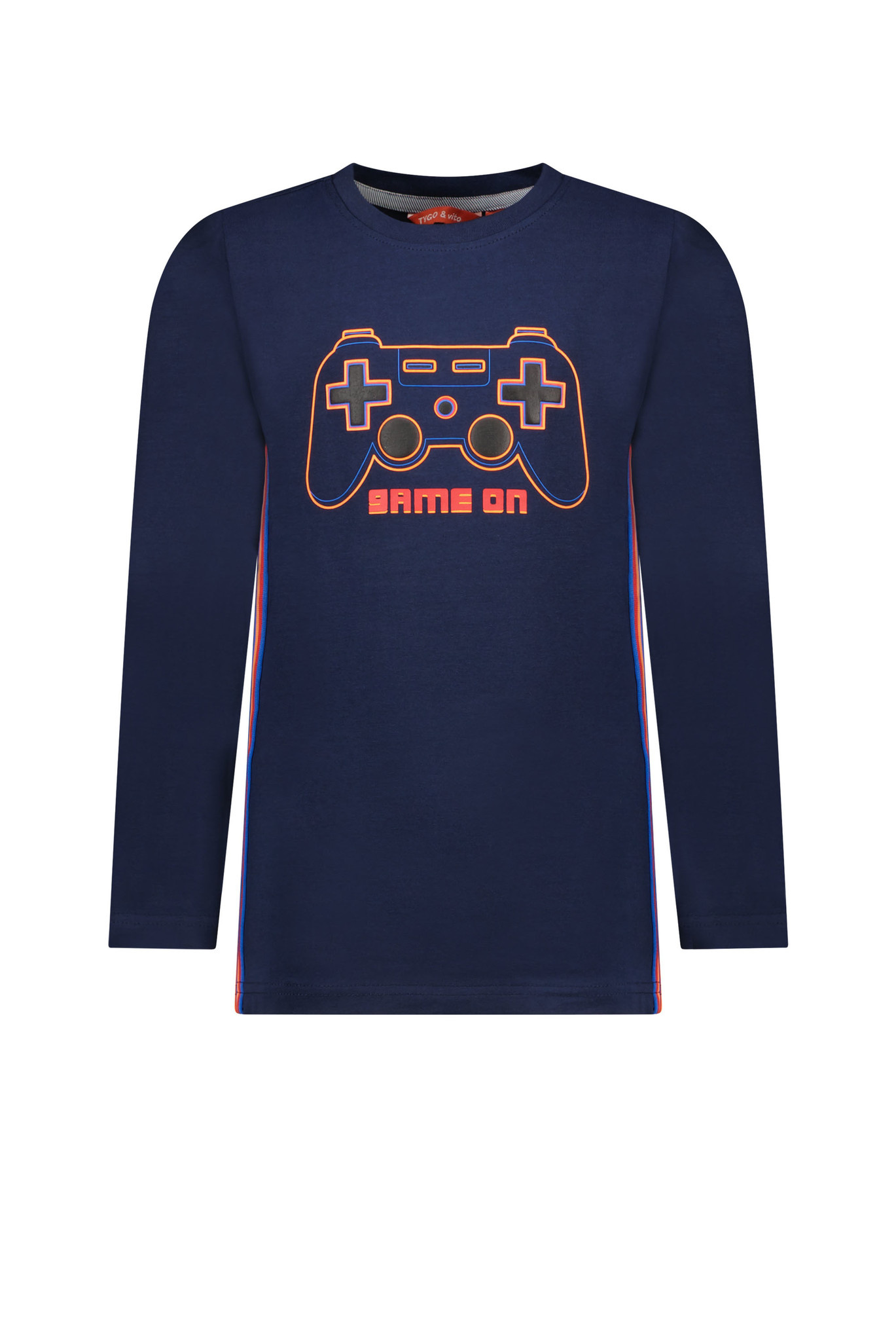 Tygo & Vito Jongens shirt 'Controller' - Navy blauw