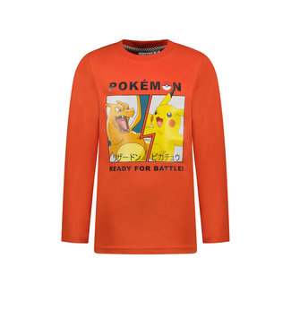 Tygo & Vito Jongens shirt 'Pokemon' - Donker oranje