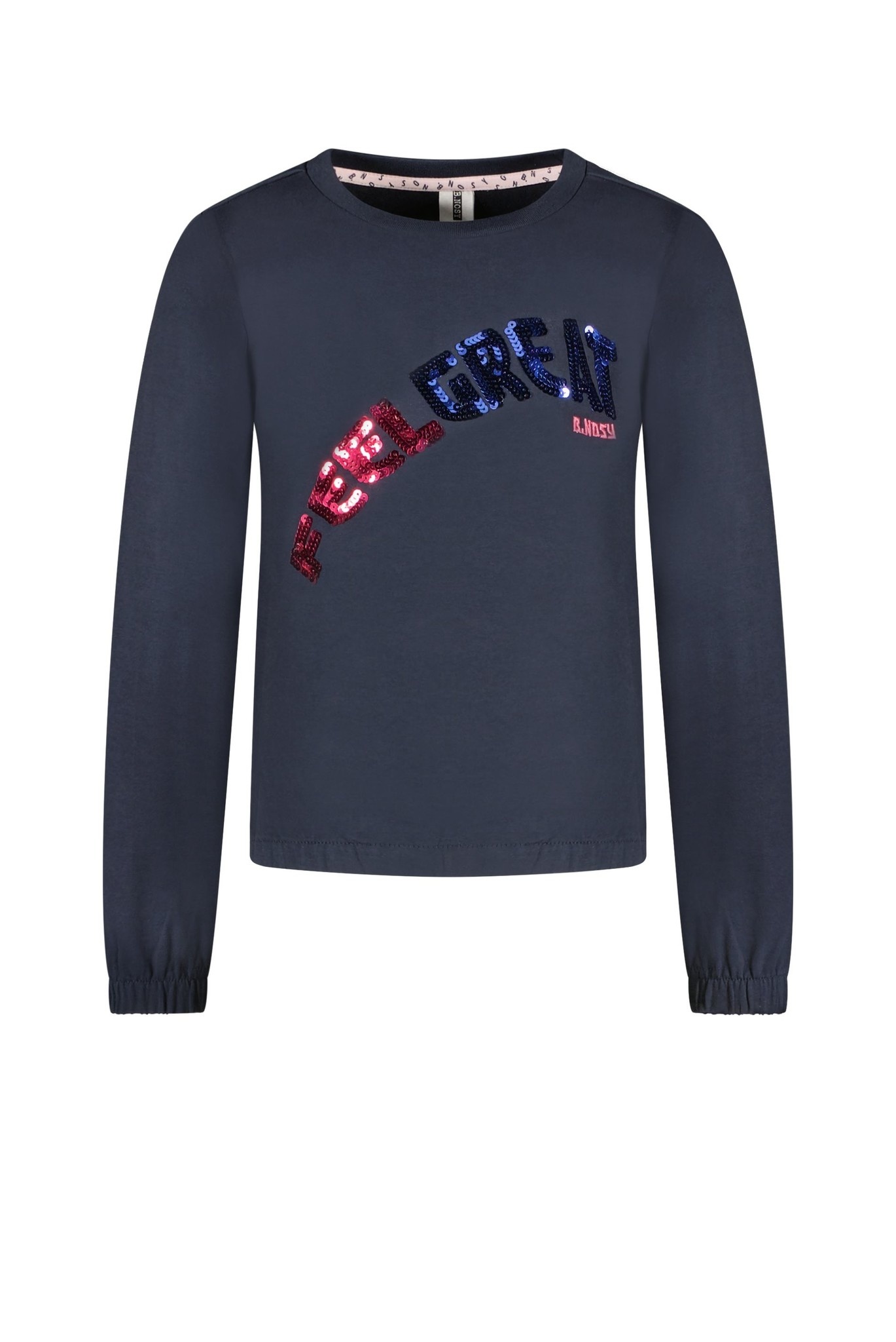 B.Nosy Meisjes sweater artwork - Navy blauw