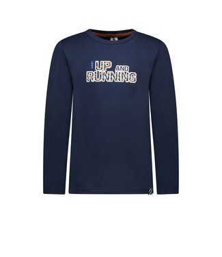 B.Nosy Jongens shirt up and running - Navy blauw
