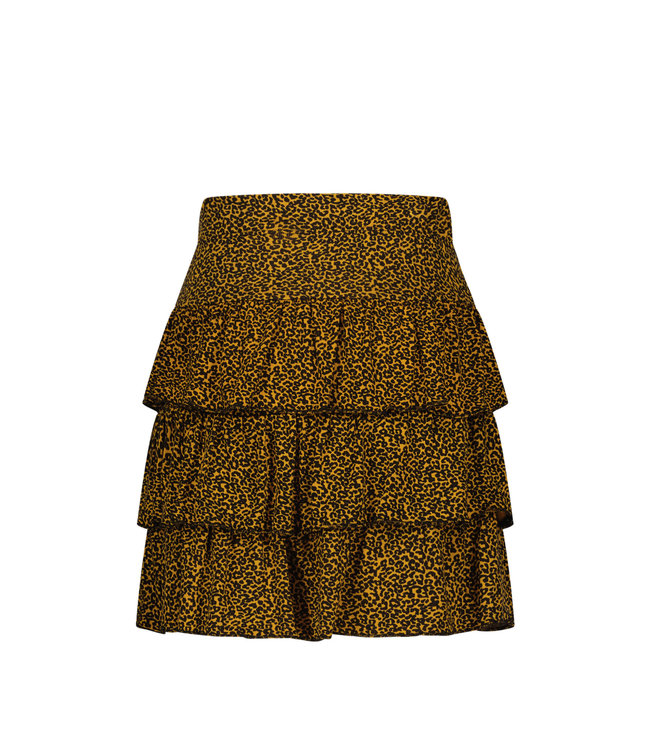 Like Flo Meisjes rok ruffel - Camel