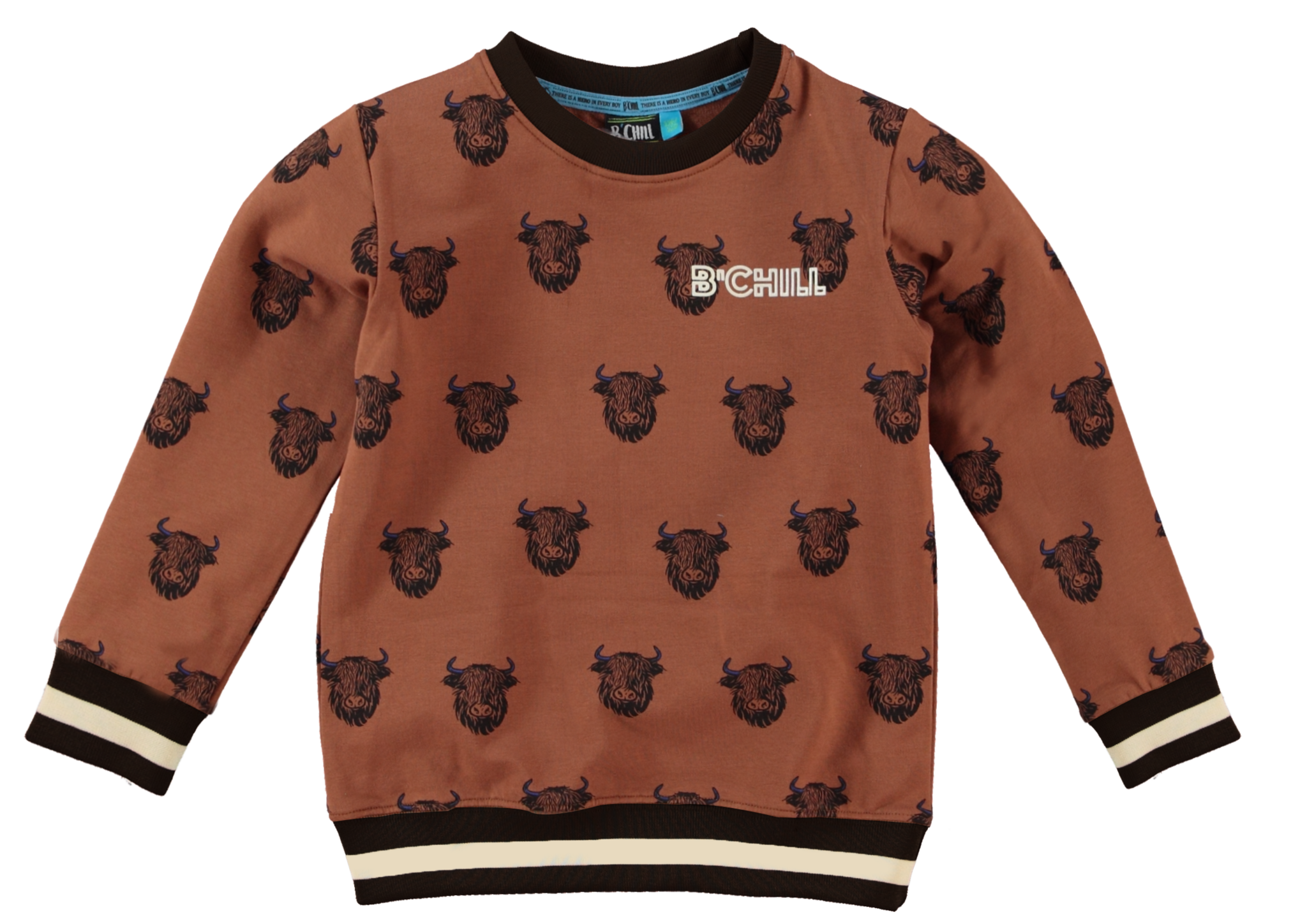 B'Chill Jongens sweater - Malu -  Bruin