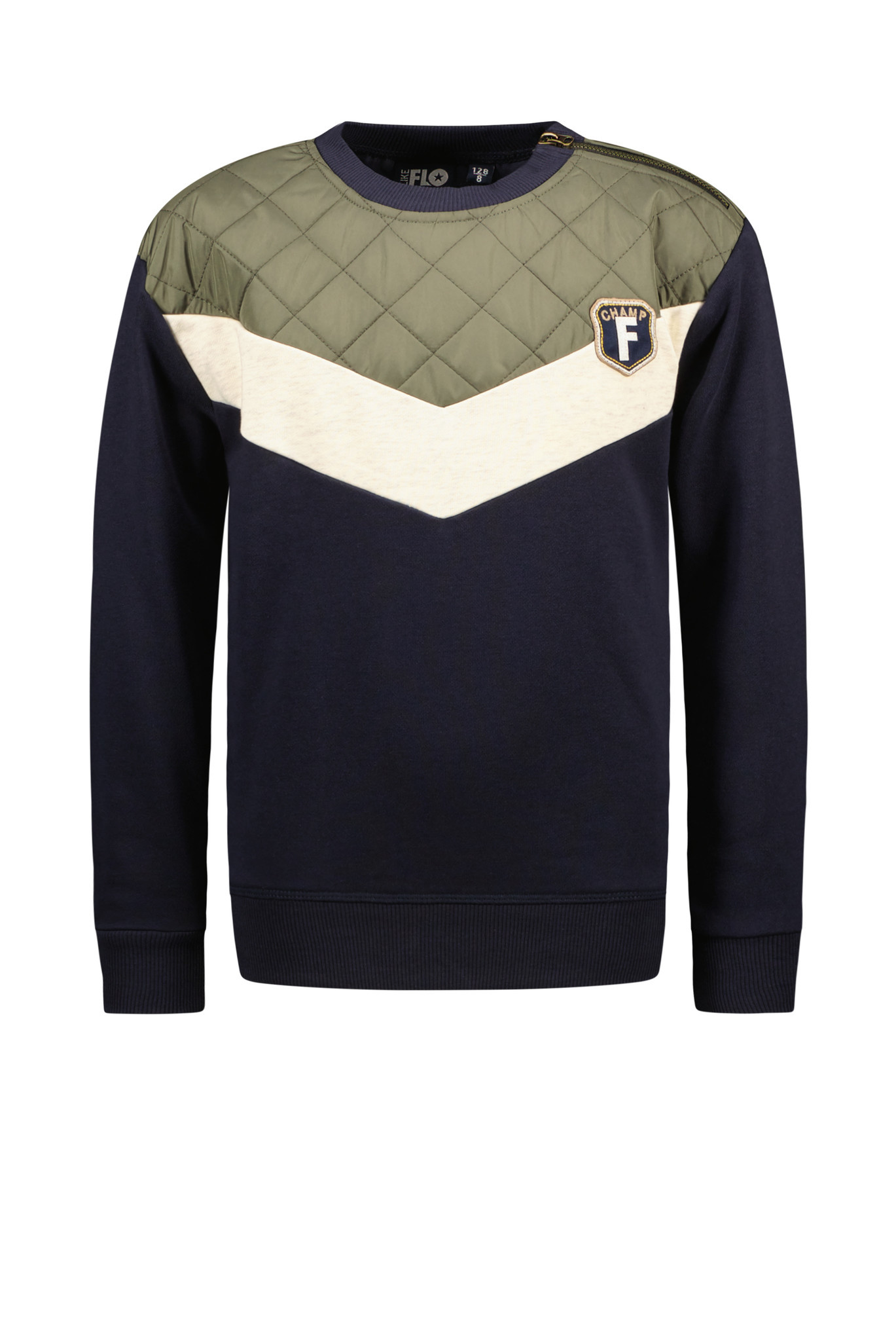 Like Flo Sweater jongen colourblock maat 116