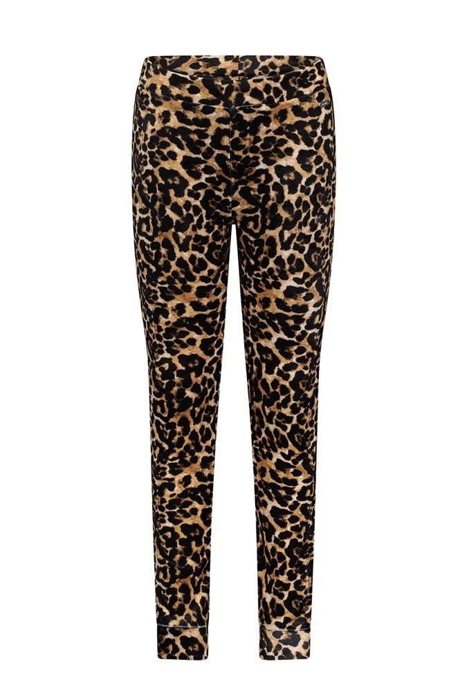 Le Chic Meisjes legging luipaard - Diva - Hazelnoot