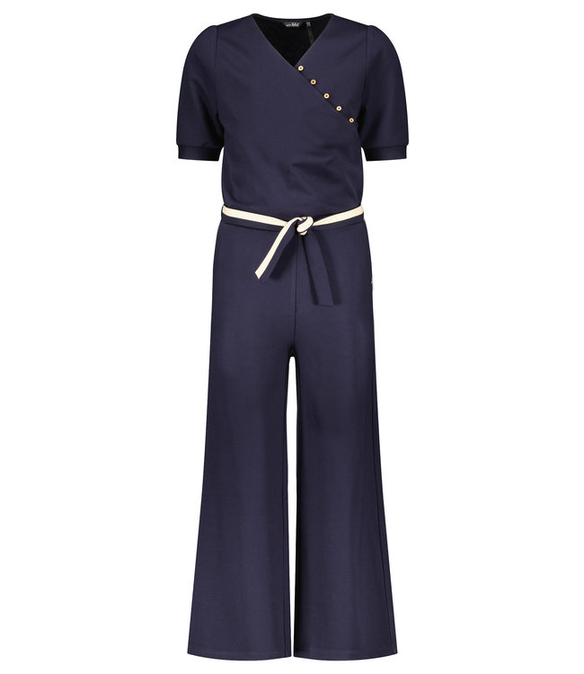 - Meisjes jumpsuit travel - Sasha Navy blauw - merkmeisjeskleding.nl