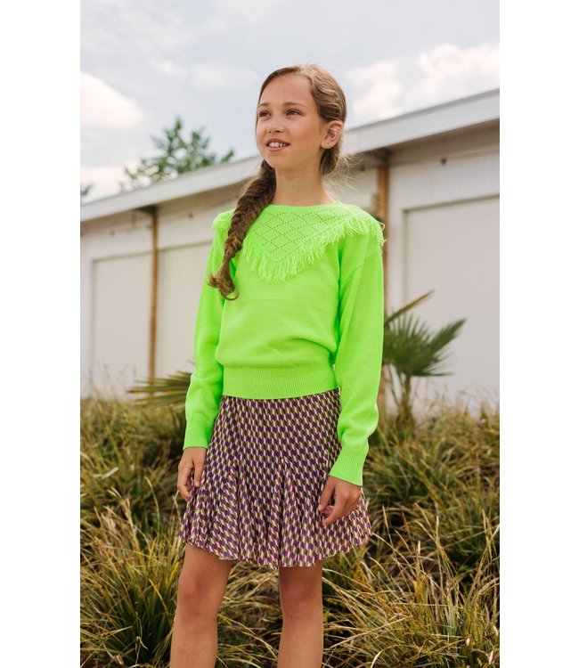 B.Nosy Meisjes rok mesh - Belle retro AOP