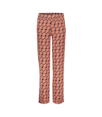 Geisha Meisjes broek AOP - licht terra/zwart