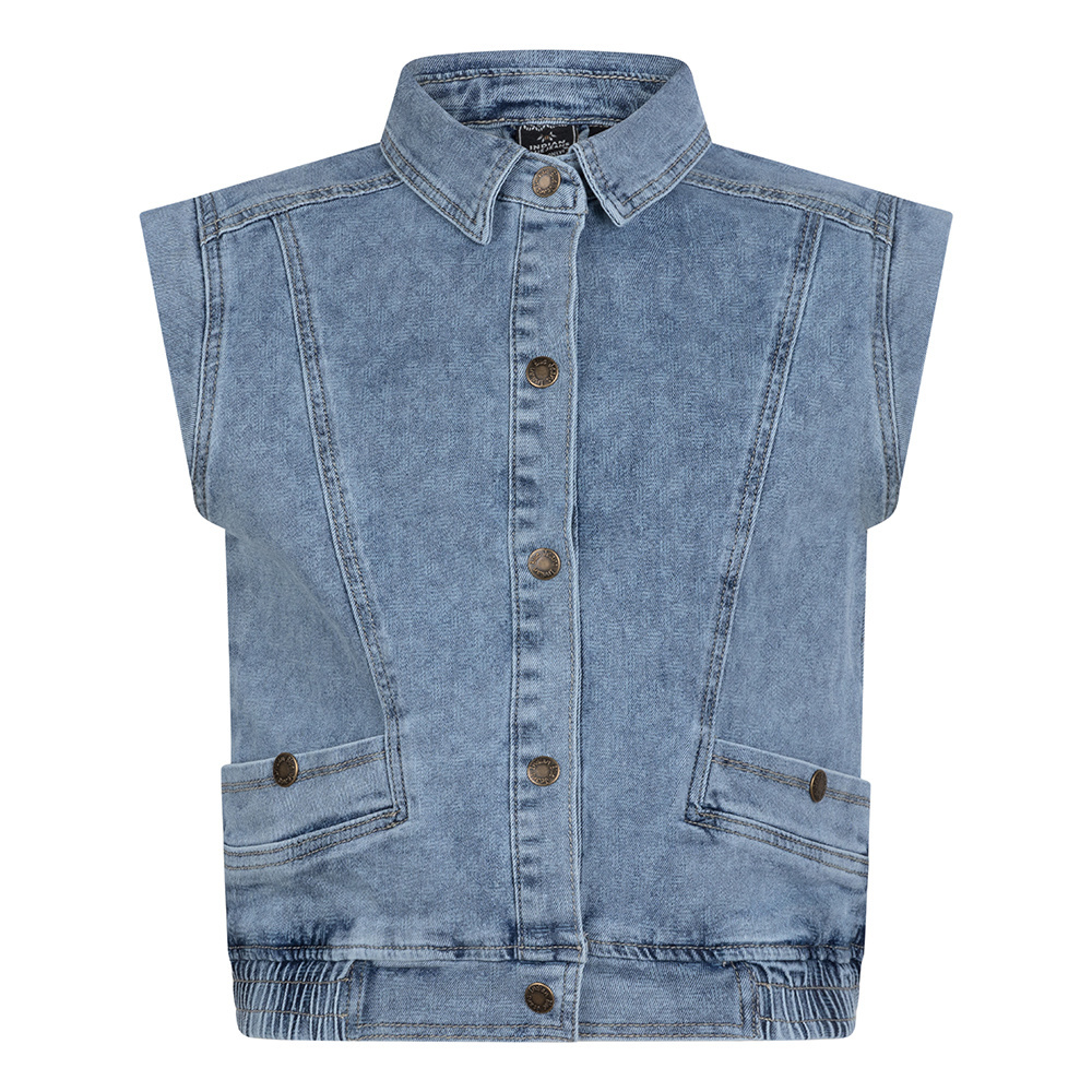 Indian Blue Jeans - Gilet - Medium Denim - Maat 140