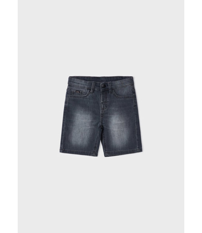 Mayoral Jongens short soft denim - Donker grijs