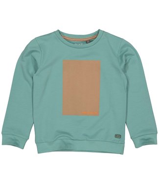 Quapi Jongens sweater - Teun - Groen oil