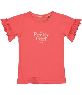 Quapi Meisjes t-shirt - Temmy - Roze rouge