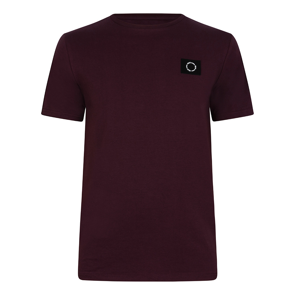 Rellix T-shirt Ss Basic Polo's & T-shirts Jongens - Polo shirt - Bordeaux - Maat 164
