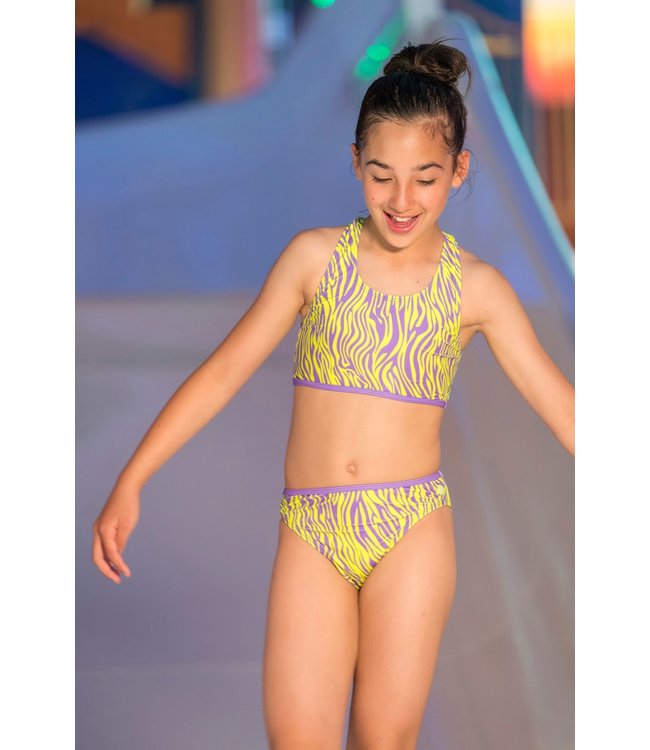 B.Nosy Meisjes bikini AOP - Active zebra groen