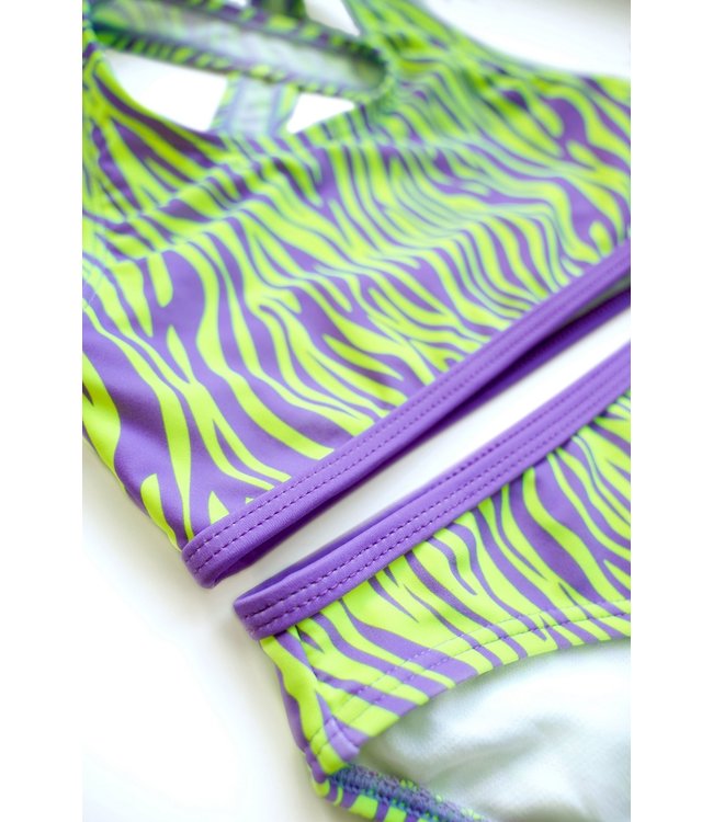 B.Nosy Meisjes bikini AOP - Active zebra groen