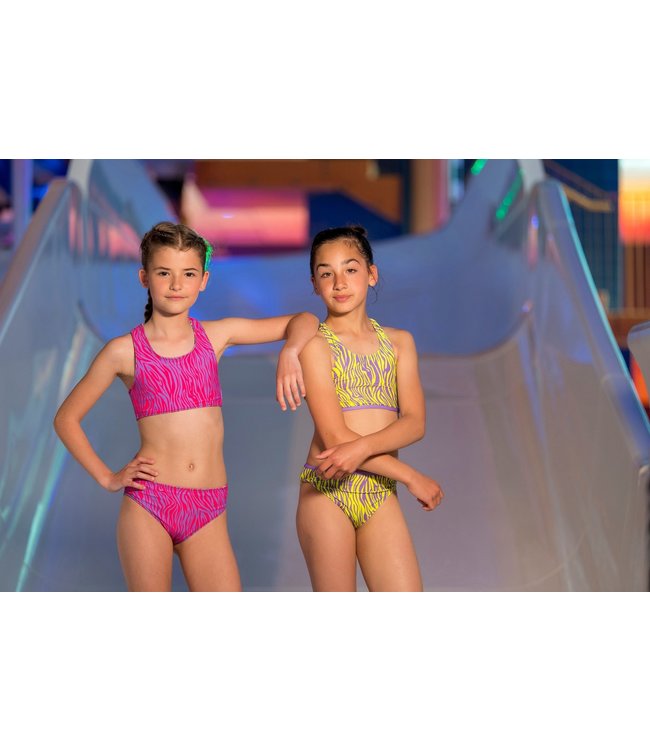 B.Nosy Meisjes bikini AOP - Active zebra groen