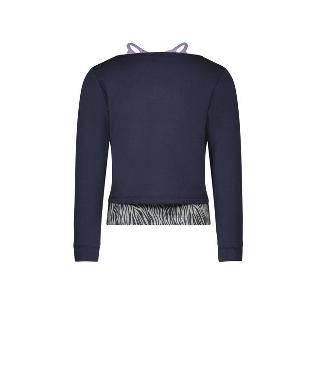 B.Nosy Meisjes tanktop met sweater 2-piece - Navy blauw